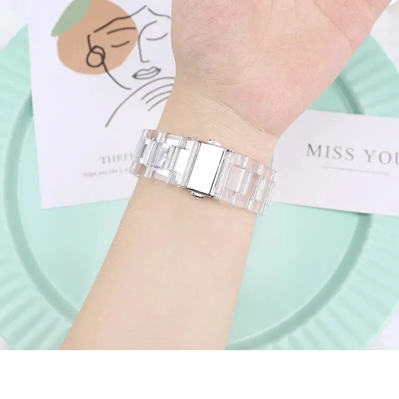 Cinturino in resina trasparente colorata per Redmi Watch 5 4 Smart Watch Bracciale per Xiaomi Mi Band 9 Pro/8 Pro Cinturino da polso sostitutivo