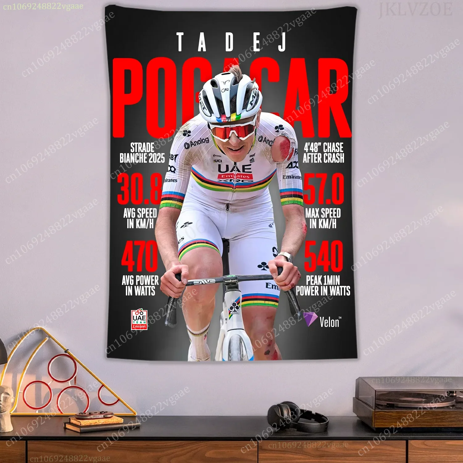 

Гобелен Tadej Pogacar, велосипедный постер, настенные гобелены, украшение для спальни, эстетические таписы, флаг, велосипедные обои, дорожный велосипед
