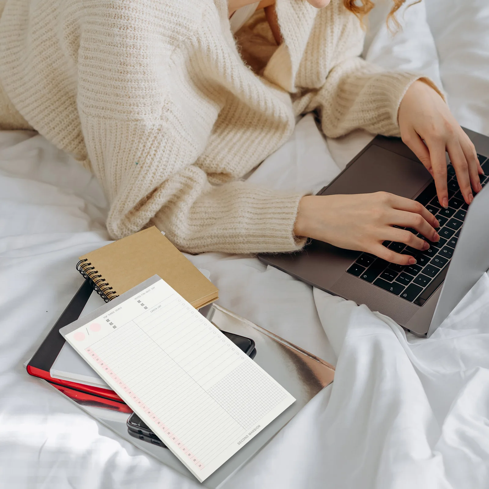 

Time Planner Notepad Multi-Function Tear-Off Compact Portable Notebook For Office Work Travel Daily Use Small Notepad