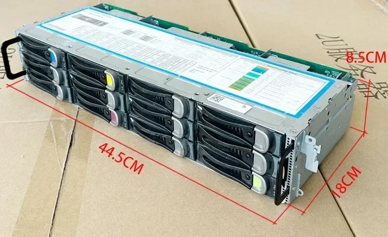 ل SAS SATA التوسع الخارجي 12 خليج 3.5 بوصة قفص القرص الصلب القابل للتبديل السريع خزانة القرص الصلب تخزين NAS الأسود