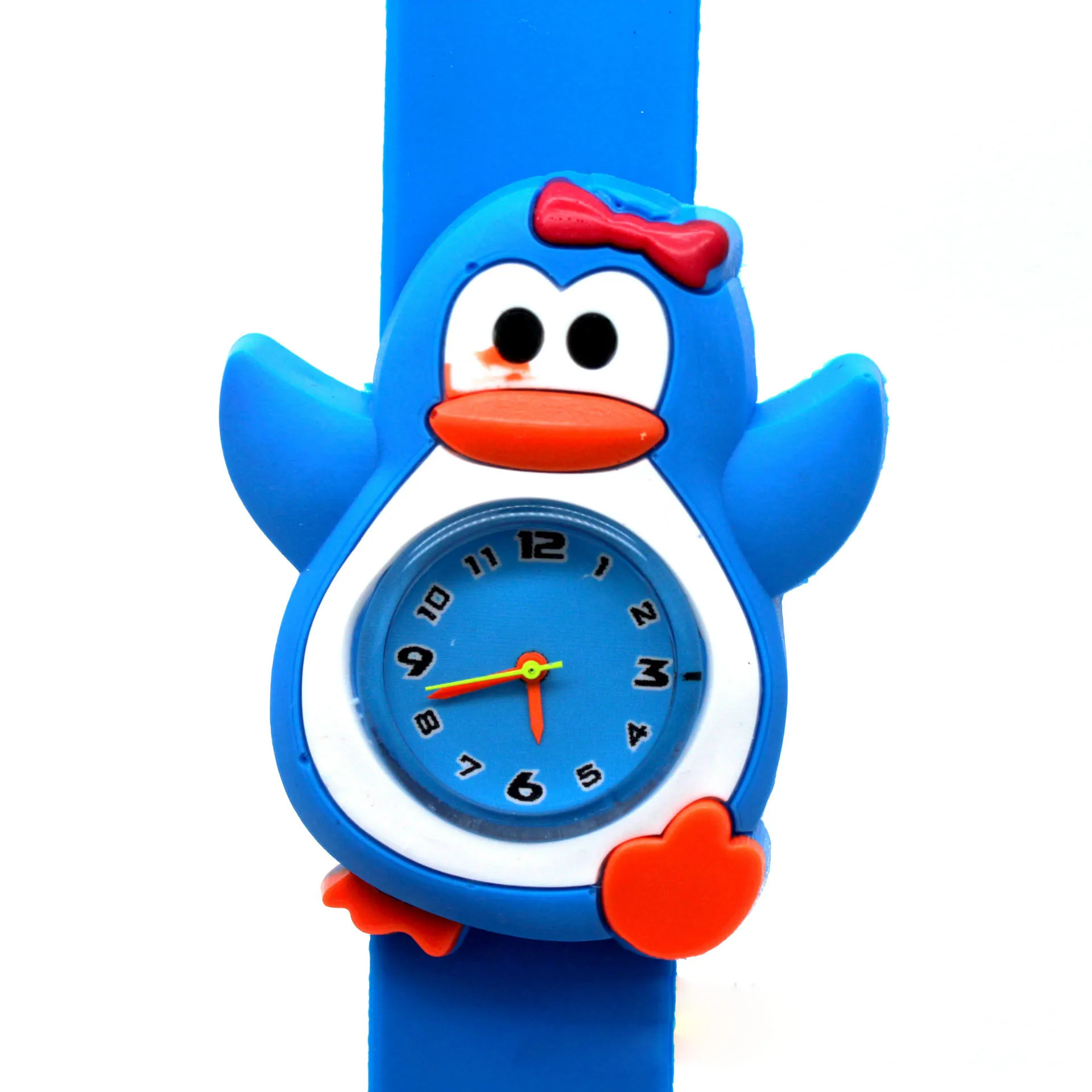 Digital Watch Slap Snap On Cartoon Watches Child Silicone Wristwatch Fashion Boys Girls Children Kids