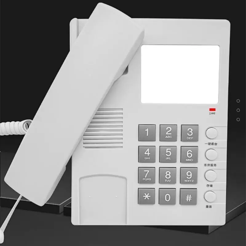 652F Corded Landline Wall Mount Hotel Phone with Loud Sound Easy for Guest Room Phone