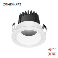 Zemismart Zigbee LED Downlight IP44 CCT 12W Dimmable Light Anti-Glare 60 Degree Beam Angle Works with Tuya Smart Life App
