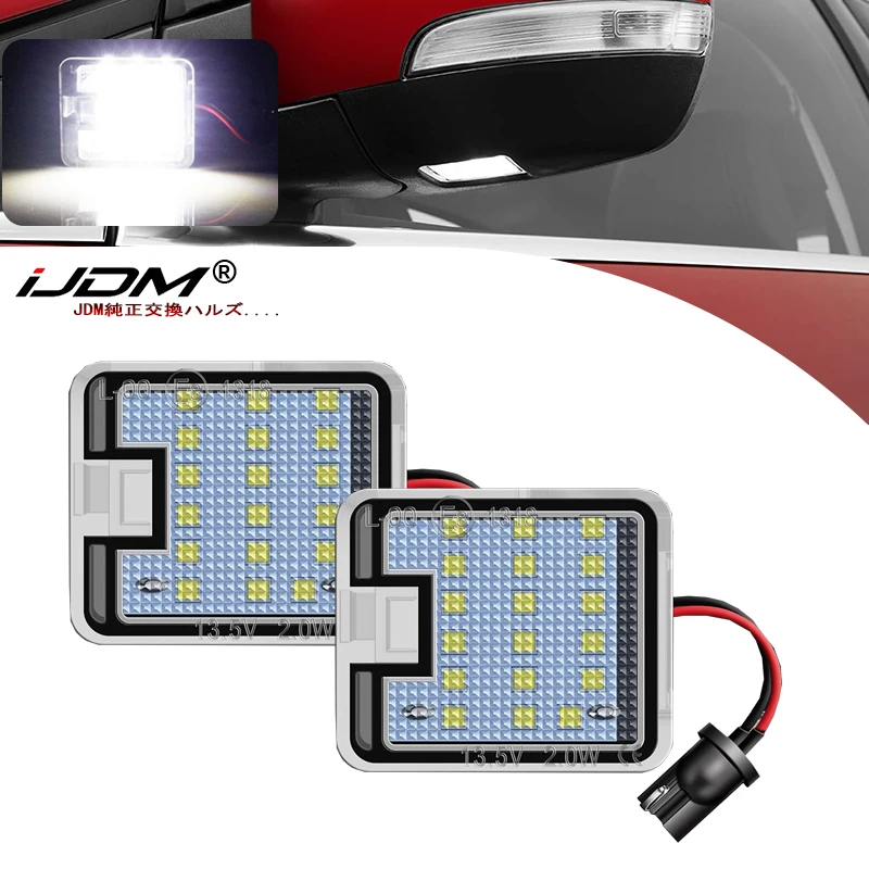 LED Under Side Mirror Puddle Light For Ford Focus MK3 Escape Kuga MK1 2 Mondeo MK4 5 Galaxy WA6 C-Max S-Max Car Courtesy Lamps