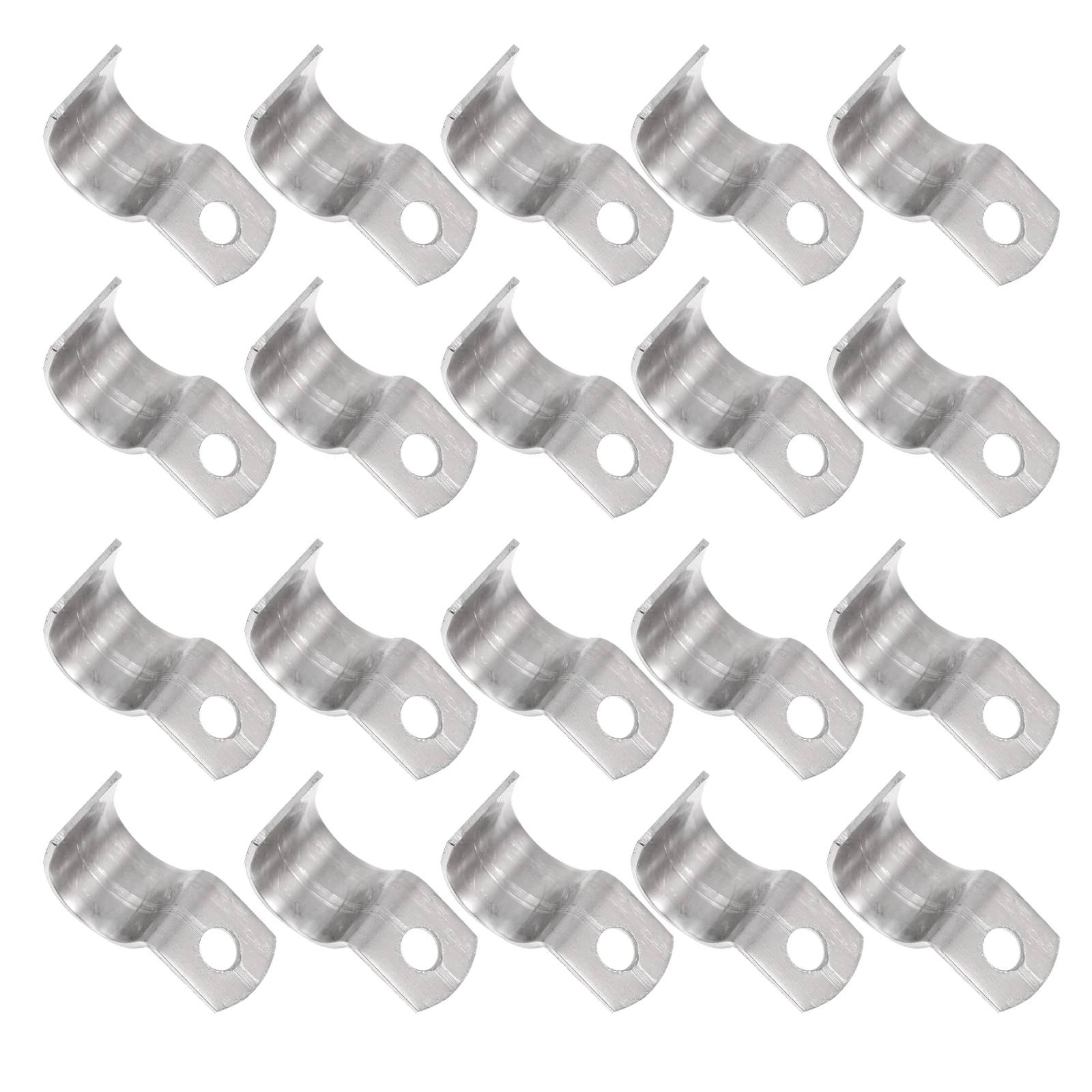 

100pcs Cable Clamps 9-10mm Galvanized Iron Wire Buckle Clips Cable Management Fixator Storage Holder Organizer