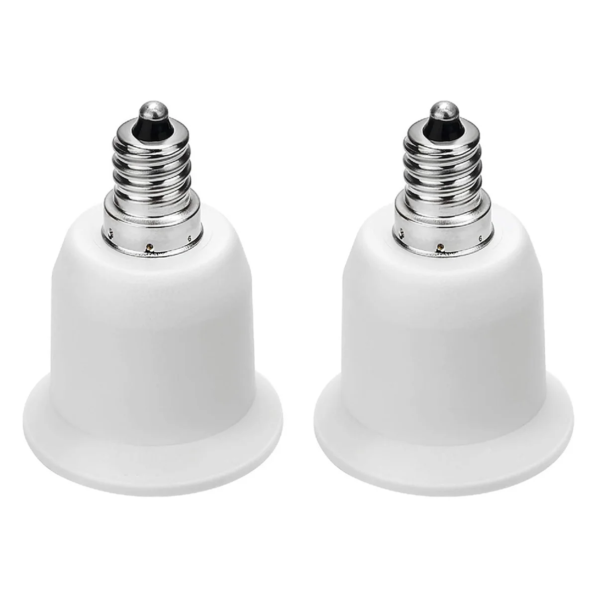ABZV-12 Pack E12 to E26 Adapter E12 Light Socket to Medium Base E26 E27 Converter Light Socket Adapter Chandelier Socket