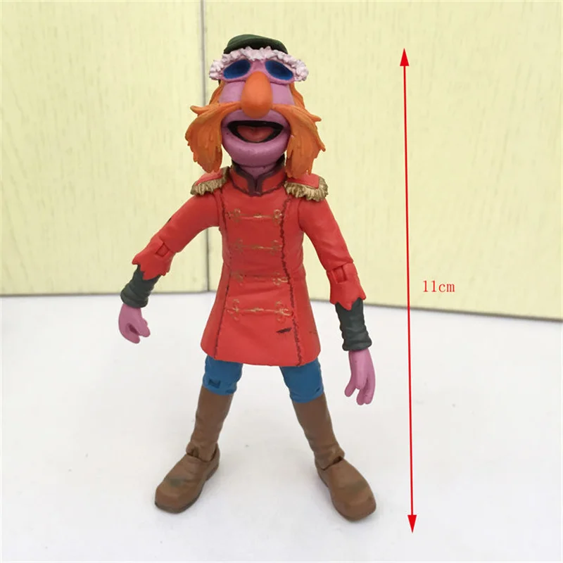 10-13cm cartoon Miss Piggy Kermit frog show action figure joint doll PVC kids collection Camilla model