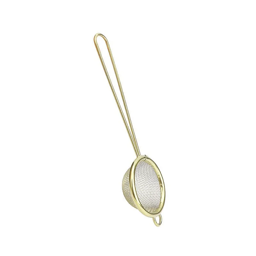 New Stainless Steel Fat Skimmer Spoon Rust-Proof Easy to Clean Tea Strainer Small Cocktail Sieve for Kitchen