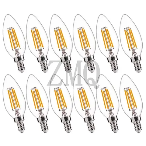 C35 2W 4W 6W LED 캔들 전구 E14 필라멘트 캔들 라이트 전구 2700k 6000k 차가운 백색 따뜻한 백색 에디슨 레트로 캔들라브라 앤티크 LED 램프
