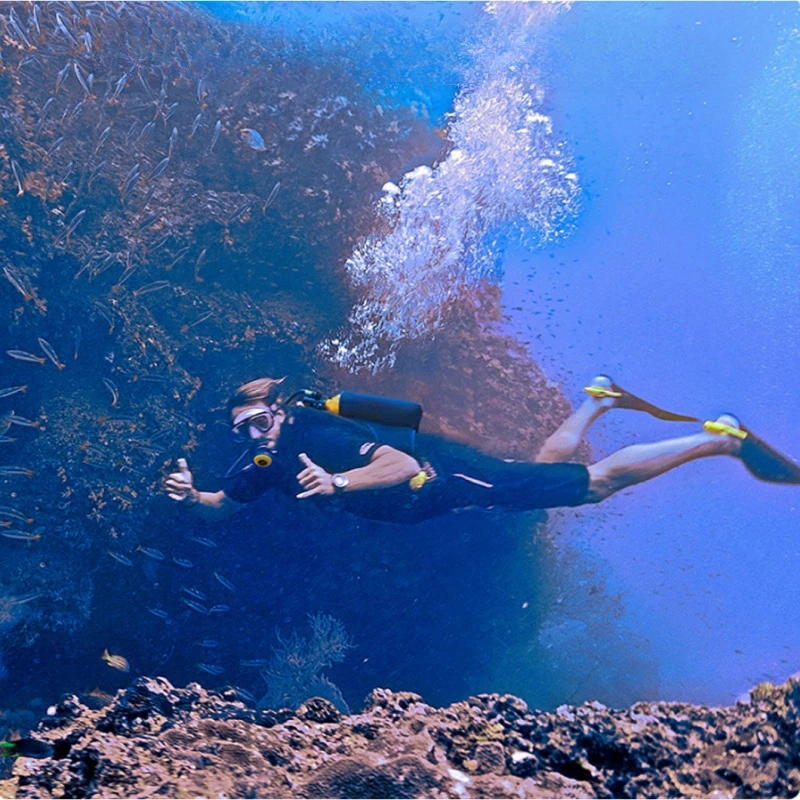 Borsa per bombole di ossigeno da immersione da 1 litro borsa per bombole di ossigeno portatile piccola borsa a tracolla per immersioni all'aperto per lo Snorkeling