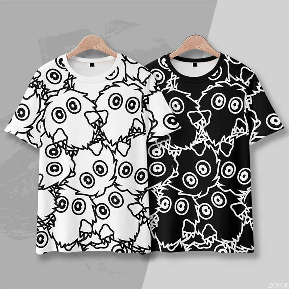 Camisas de hombre de ropa casual al aire libre Yu-Gi-Oh! Camiseta holgada de secado rápido de alta calidad interesante de manga corta con estampado de Kuriboh para hombre