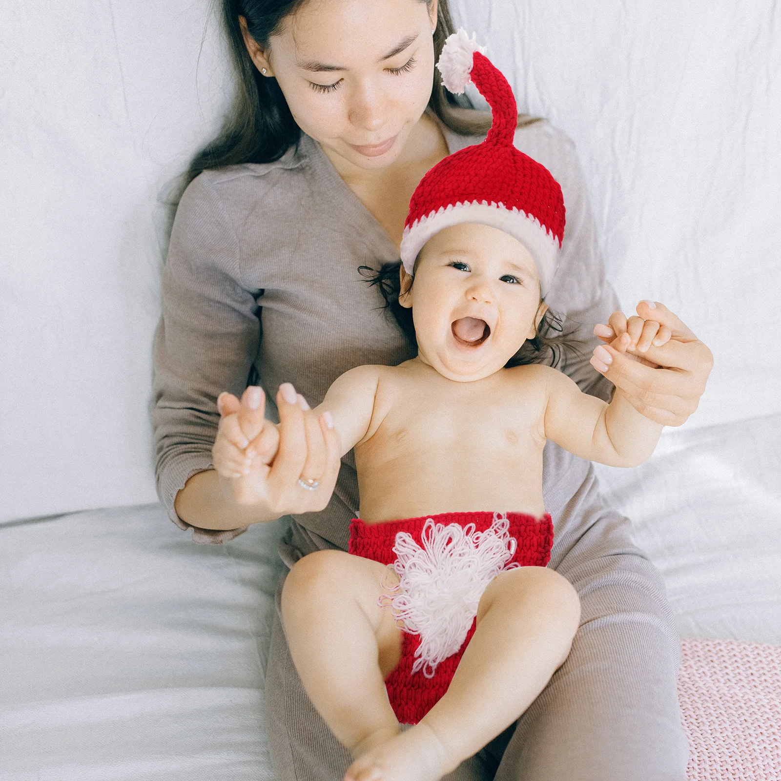

Christmas Hats for Kids Photography Santa Claus Hat Children Suit Baby Child Non Fading Durable Party Costume Prop Accessories
