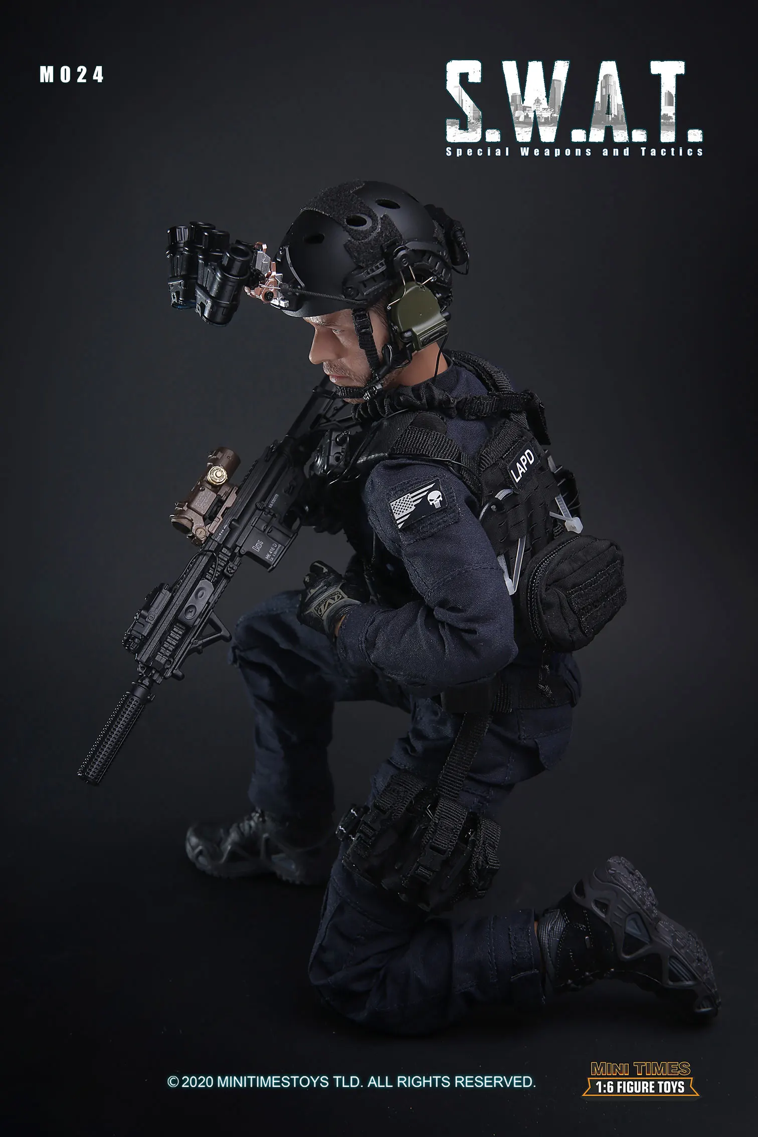 ViiKONDO M024 Minitimes 1/6 Action Figure Modelo US SWAT LAPD Força Especial 12 polegadas Brinquedo Soldado Exército Homens Conjunto Completo Militar Coletar