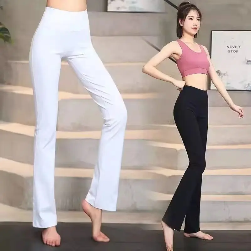 Spring Autumn Female Casual Micro Horn Pants Korean Women Fashion High Waist Dance Pantalons Lady New Large Size 5XL Trousers