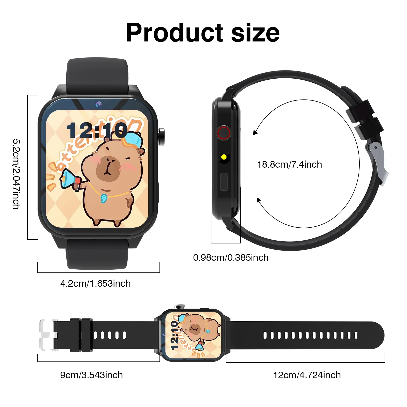 Kids Games Smart Watch 18 Games Camera Waterproof Flashlight Sleep Monitoring For Birthday Holiday Gift Boy Girl Children