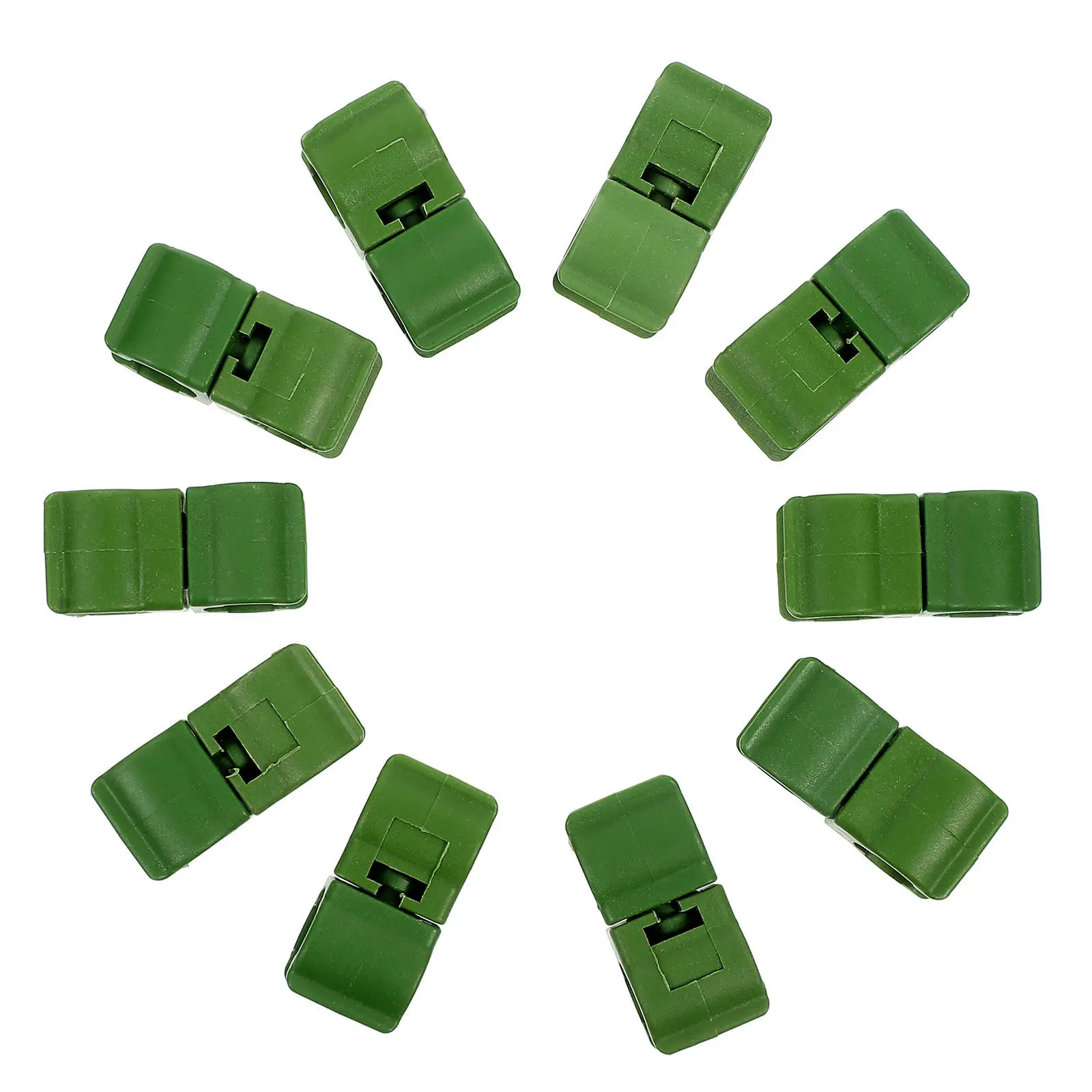 

10Pcs Rotating Plant Clips Plastic Fixing Clips Garden Stems Supports Tomato Holders Weatherproof Plant Clamps