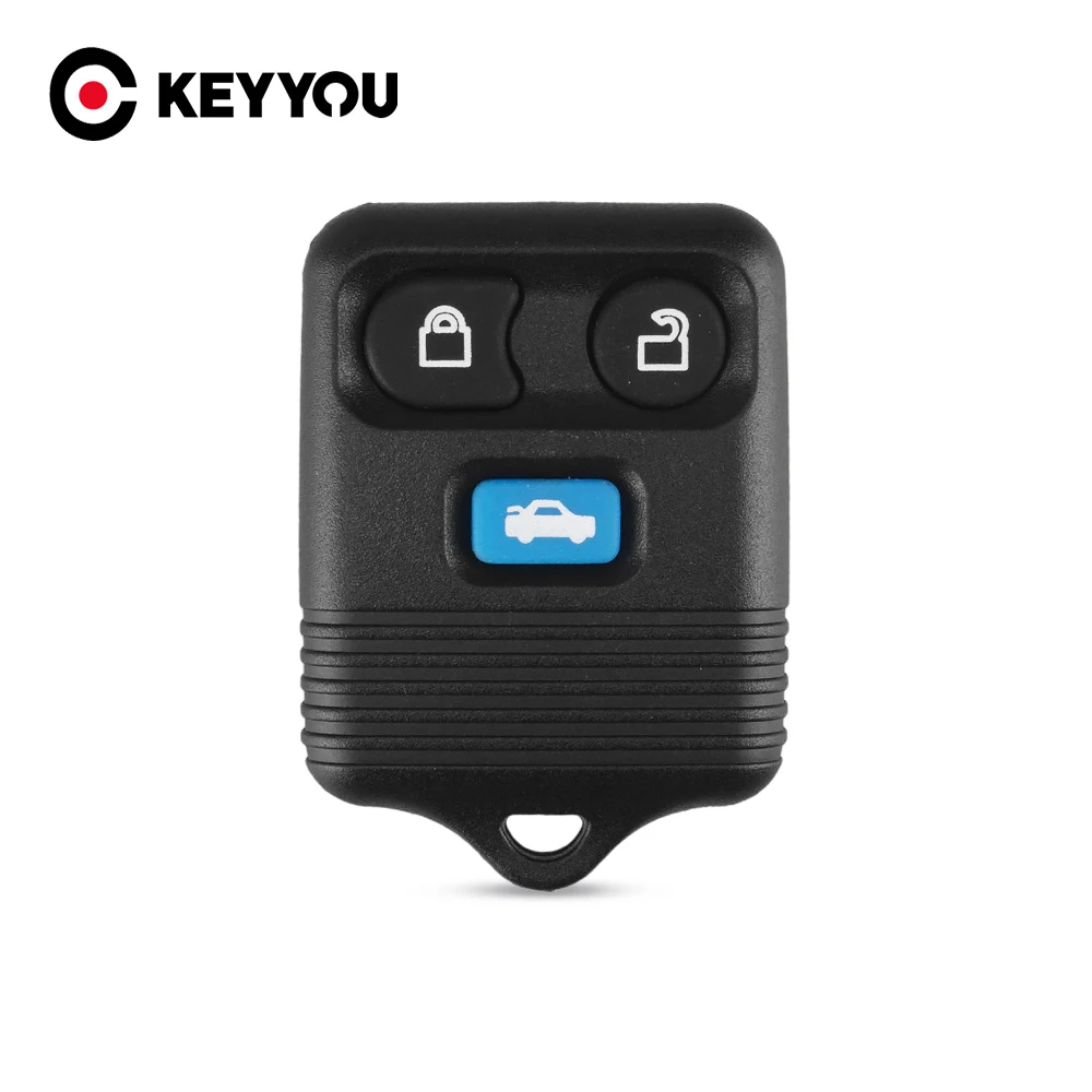 KEYYOU 3 Buttons Replacement Remote Key Keyless Entry Fob For Ford Transit MK6 Connect 2000-2006 Auto Refit Car Key