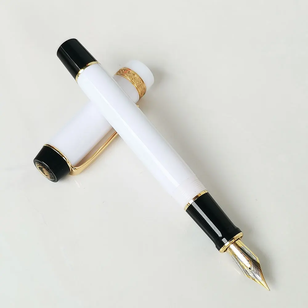 

KAIGELU 316 Fountain Pen For Office Writing, Smoothness Ink Pen, Aldult Acrylic, Gifts For Men and Women, New, EF, F, M, White