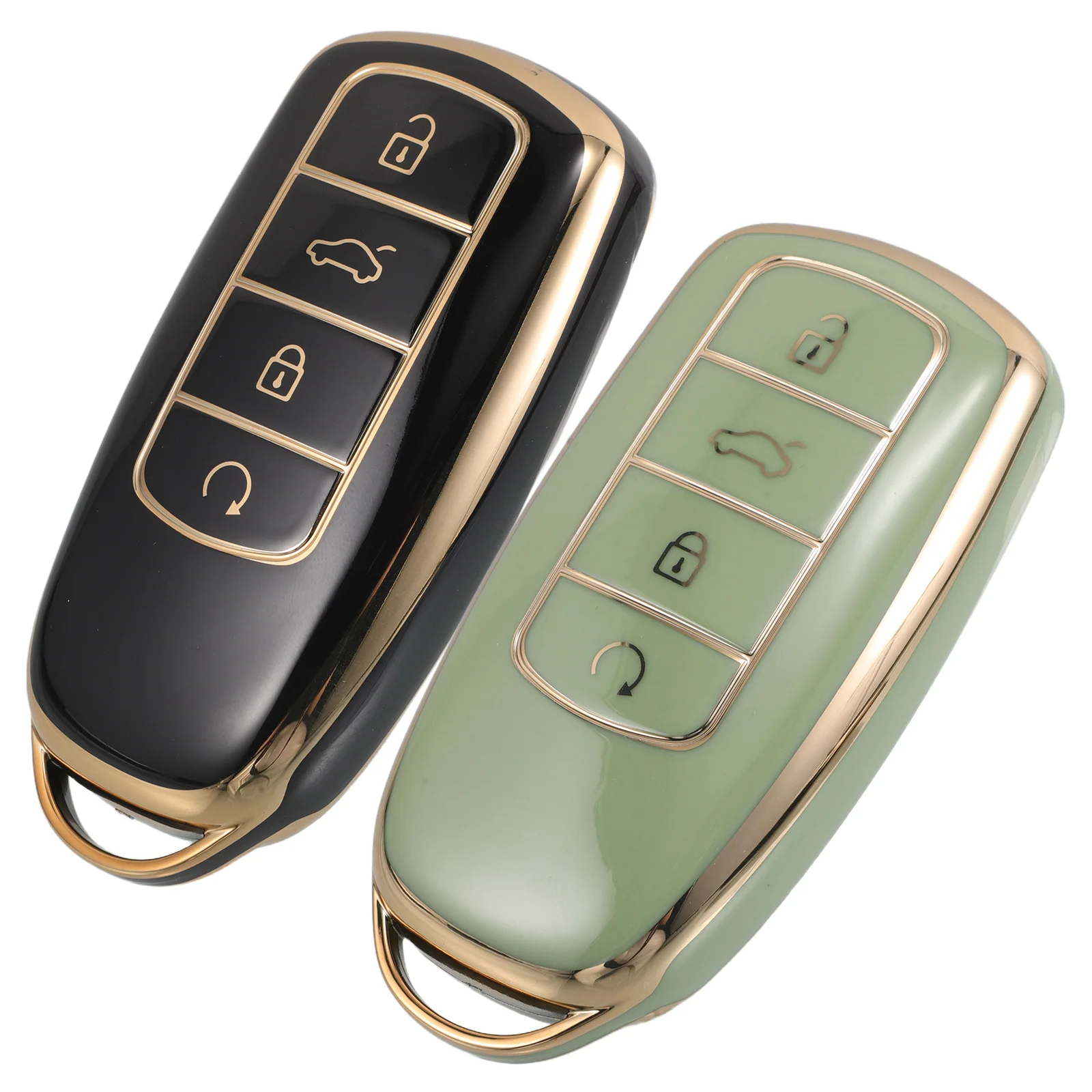 

2 Pcs Car Key Shell Replacement Case Cover Fob Shells Protective