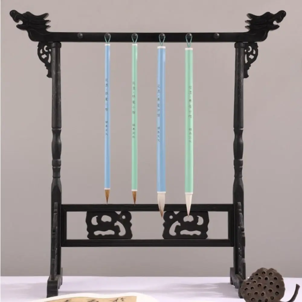 Oil Watercolor Chinese Calligraphy Brush Oil Painting Wolf Hair Scriptures Writing Brush Wood Art Paint Brush Practice