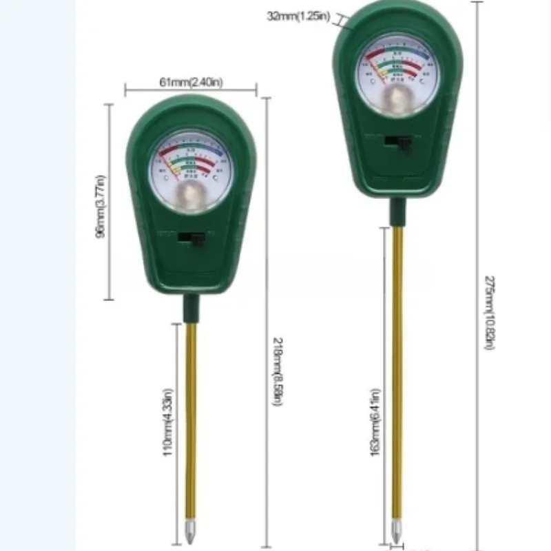 Soil moisture sensor fertility detector