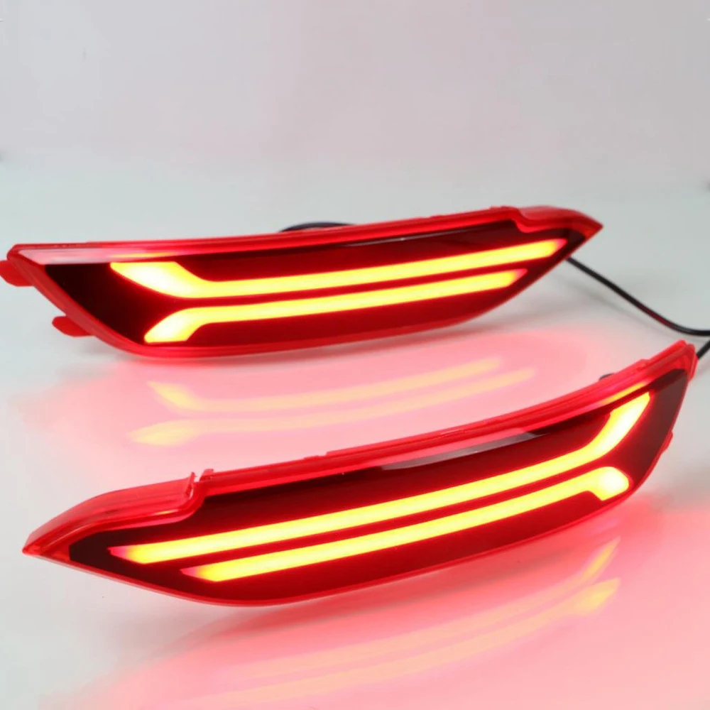 2Pcs for Hyundai New Tucson LED Rear Warning Brake Bumper Lights