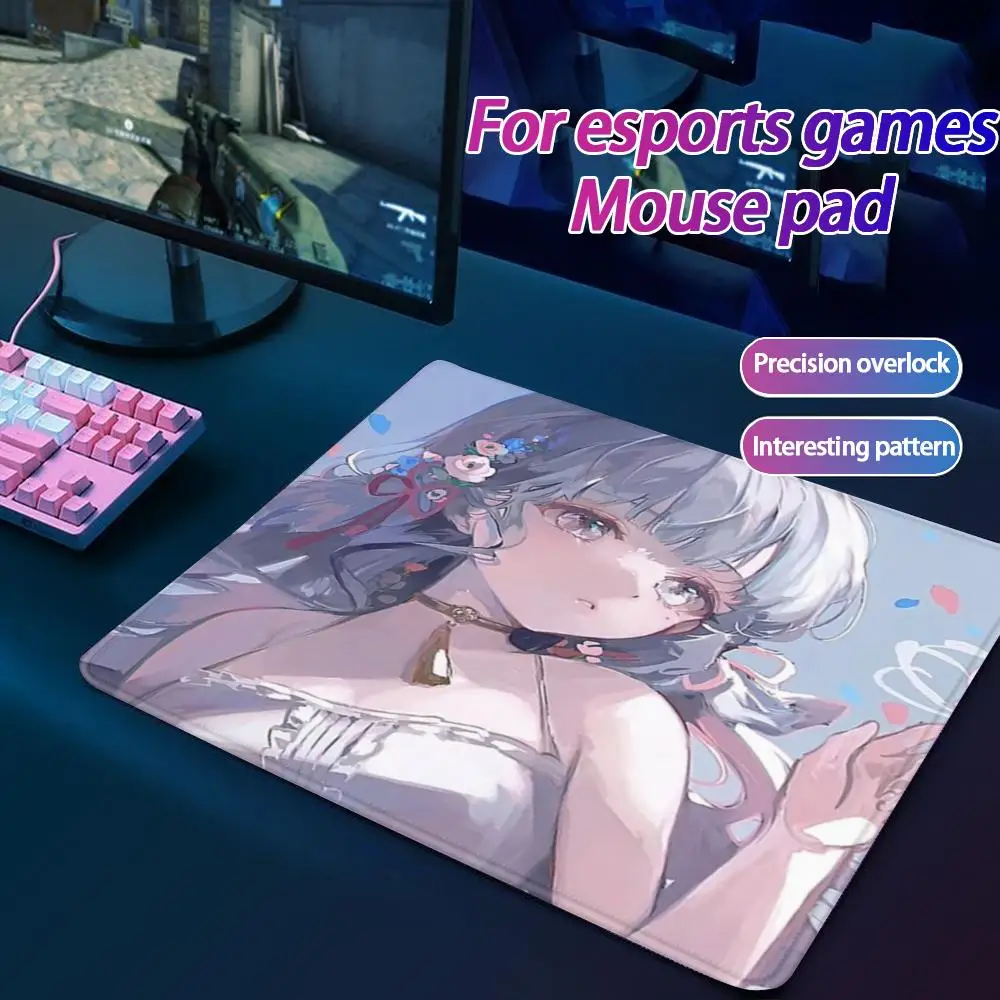 

Genshin Impact Mouse Pad Small Mouse Pad Desk Pad Desktop Computer Keyboard Wireless Mouse Boy Girl Gift for Play games Coasters
