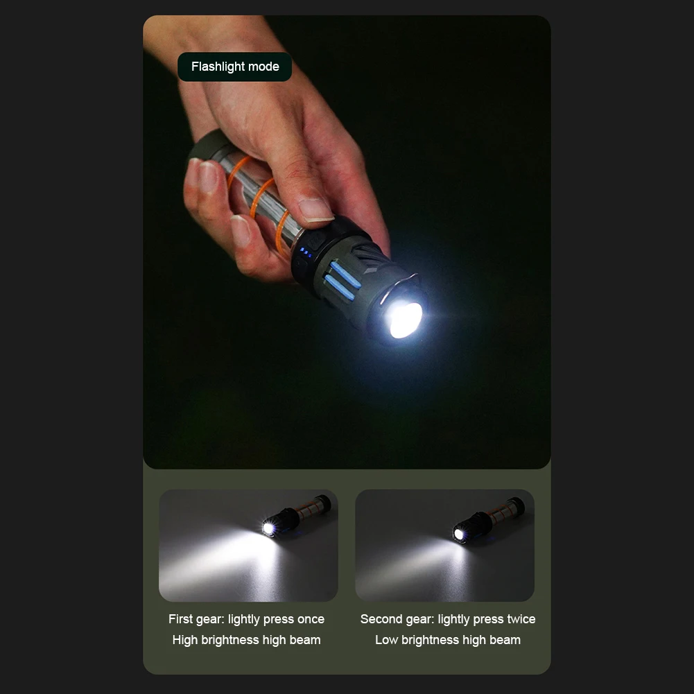 

3 in 1 Mosquito Repeller Lamp USB Rechargeable Camping Lantern Waterproof Work Light with Triangle Bracket for Outdoor Camping