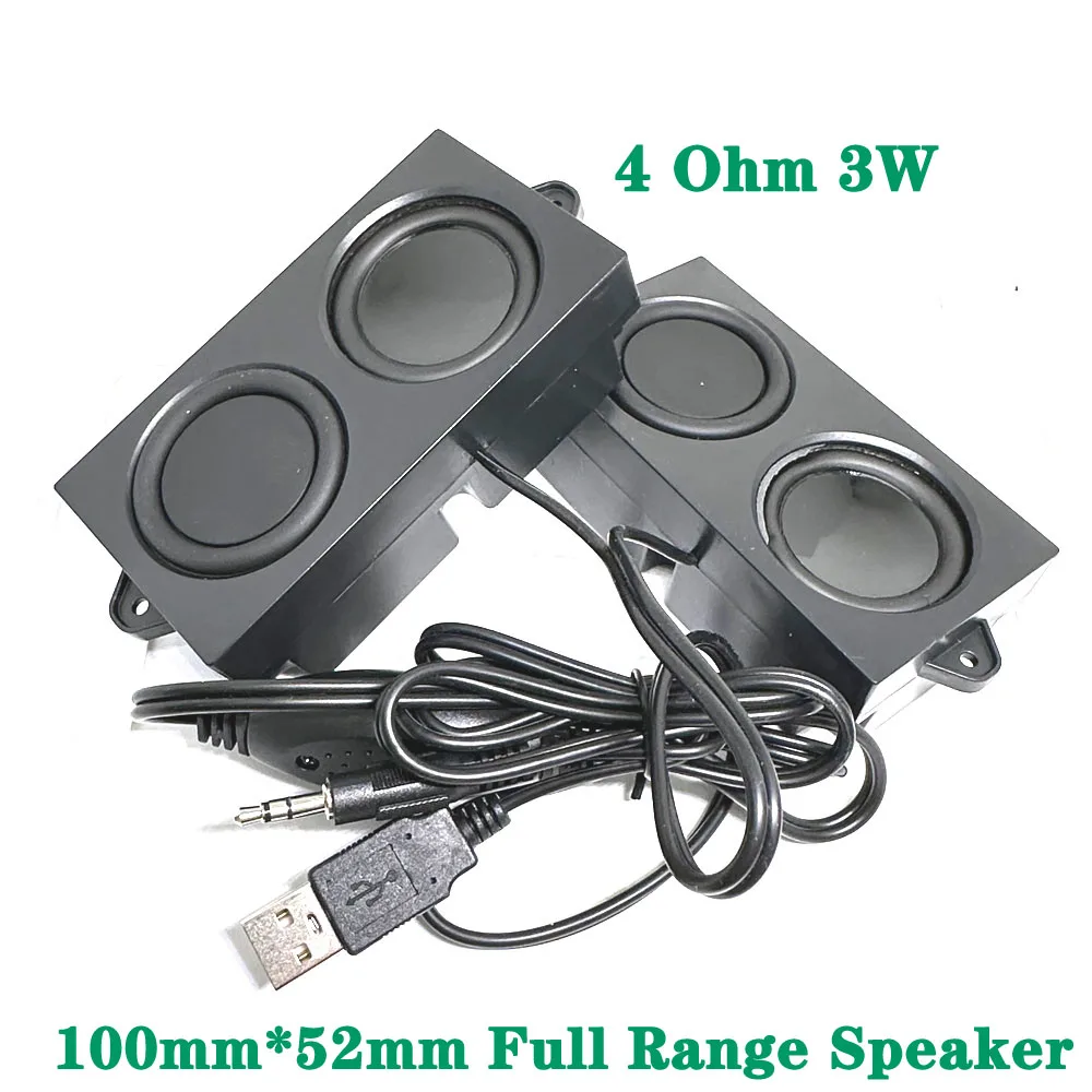 USB Small Soundbos Stereo Mega Bass Portable Speaker Computer Advertising LCD Audio Multimedia Desktop Audio DIY Small Speaker