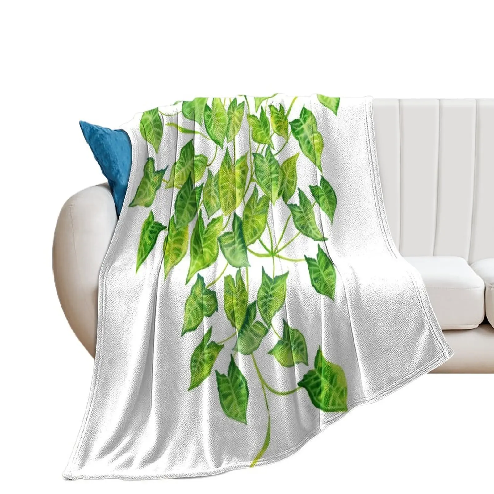 Arrowhead Vine Throw Blanket Multi-Purpose Plaid on the sofa Blankets