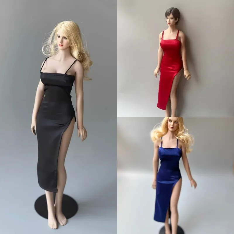 

Модель женской одежды солдата в масштабе 1/6: облегающее платье с разрезом и бретелями для 12-дюймовых фигурок TBL JIAOUDOLL S43, аксессуары для кукол