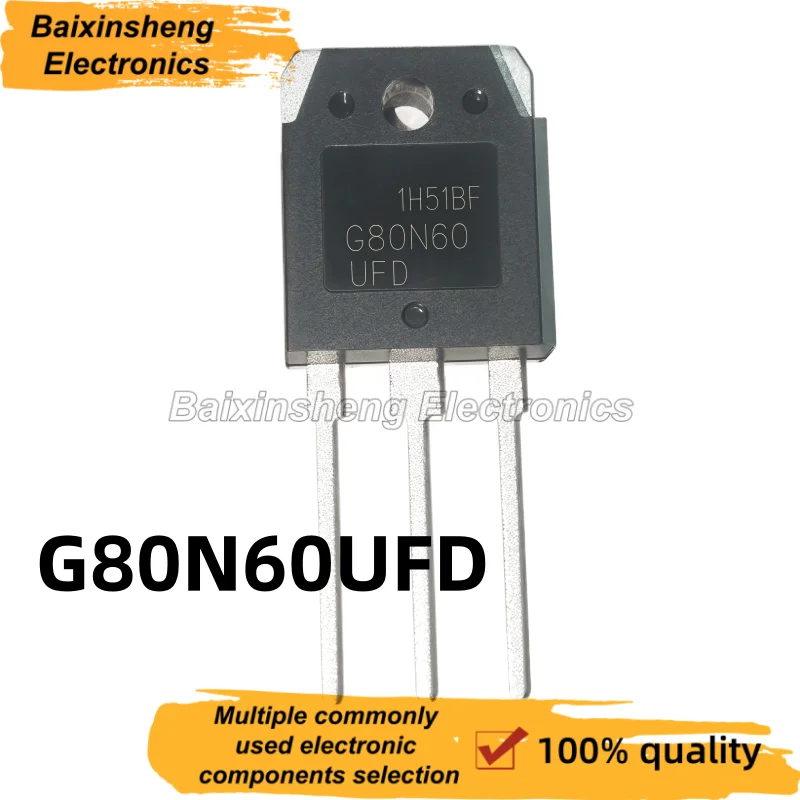 10PCS G80N60UFD SGH80N60UFD TO-3P 80A 600V 80N60 Field Effect IGBT Transistor