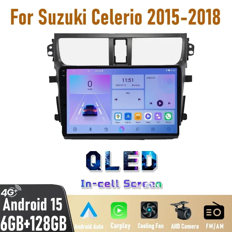 

9 Inch Android Car Stereo For Suzuki Celerio 2015-2018 HD GPS Navi Bluetooth WIFI FM RDS Car Multimedia Video Player Auto Radio