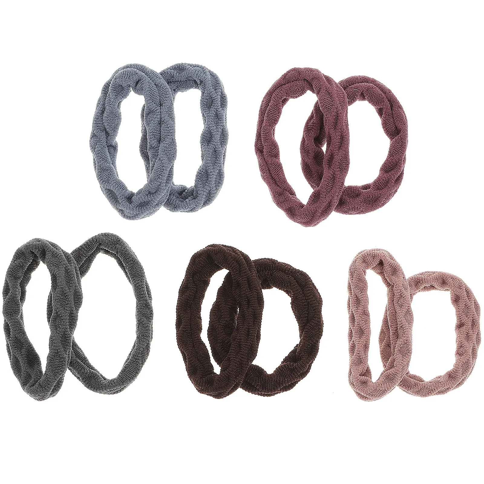 

10Pcs Hair Rope Simple Elastic Ponytail Holder Sports Hair Tie Stretch Ring for Women Girls Daily Wear Gift Choice