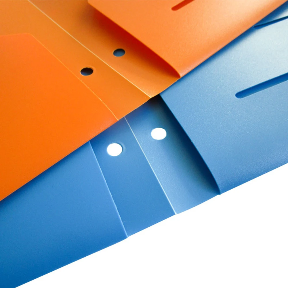 Double Pockets Colored Folders With 6 Piece Durable Document Organiser Bag For Work Office School