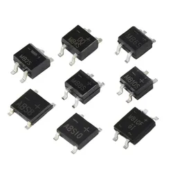 10 teile/los neue smd gleich richter brücke mb2s/mb4s/mb6s/mb8s/mb10f/mb10s/abs8/abs10 brücken stapel