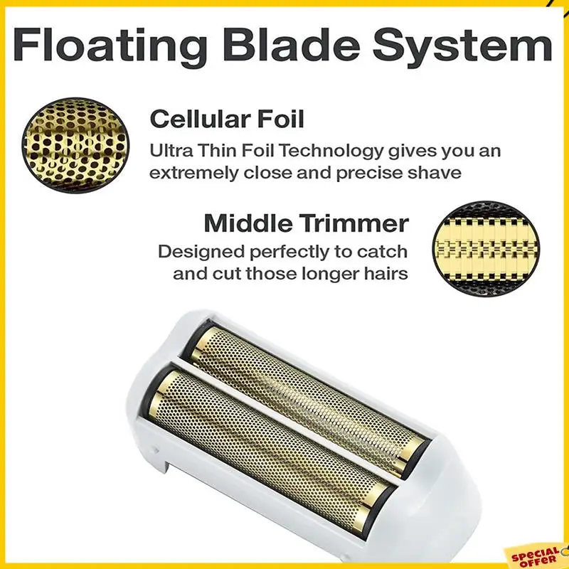 A24P 4 عبوات ماكينة حلاقة احترافية بديلة من الرقائق المعدنية والقواطع لاستبدال ماكينة الحلاقة Andis 17150(TS-1).