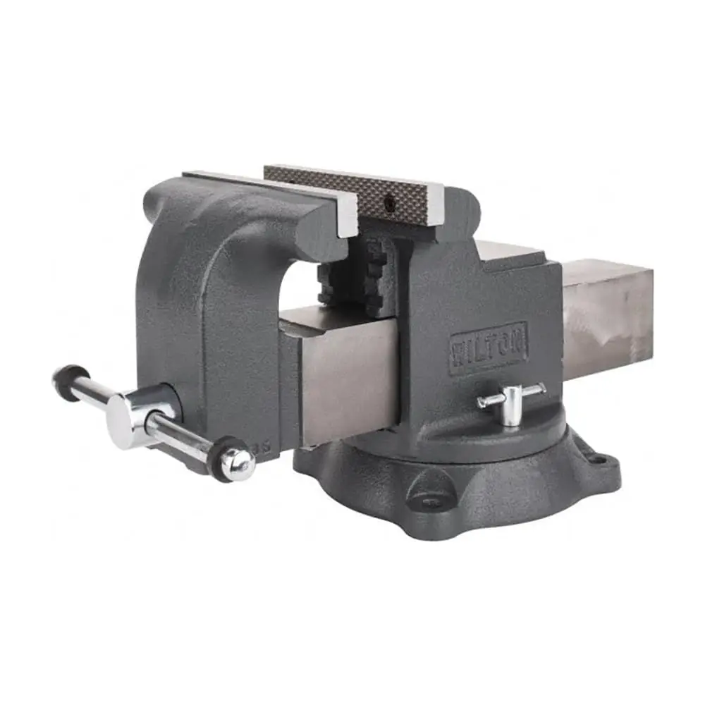 

Shop Bench Vise, 8 Jaw Width, 8 Max Jaw Opening, 4 Throat Model WS8, gray