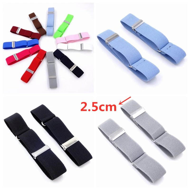 Picture 4: Shirt Sleeve Holders 2.5cm Elasticated Unisex Armbands Sleeve Garter Adjustable Gift Cufflink Business Wedding Groom Accessory
