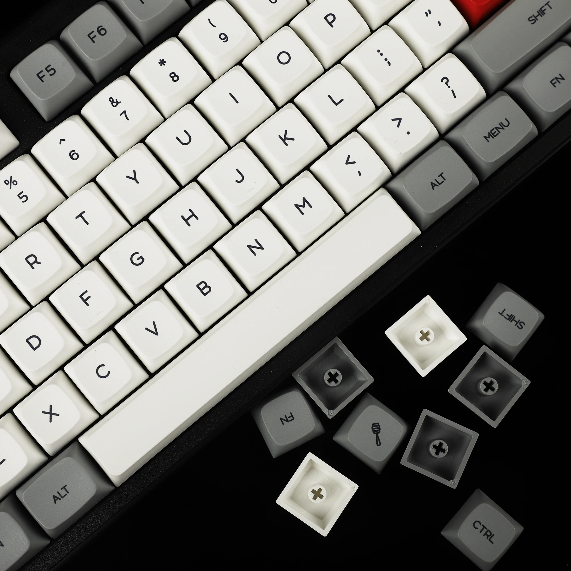 YMDK 134 ZDA Profile XDA v2 Dye Sub PBT Granite Keycaps For 104 TKL 60% 96 84 68 64 MX Switches Keyboard