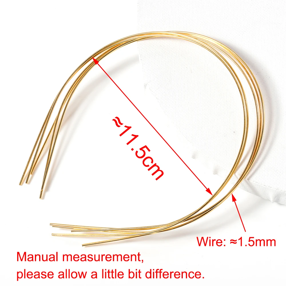 10pcs 1.5mm Metal Headband Base Hairband Wire Rims Hoop for Headwear DIY Bride Wedding Hair Accessories