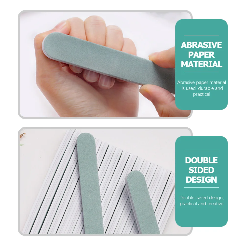 

20pcs Polishing Strip Double Sided Grit Files Block For Manicure Acrylic Nail Buffering Tools Fingernail File Boards Reusable