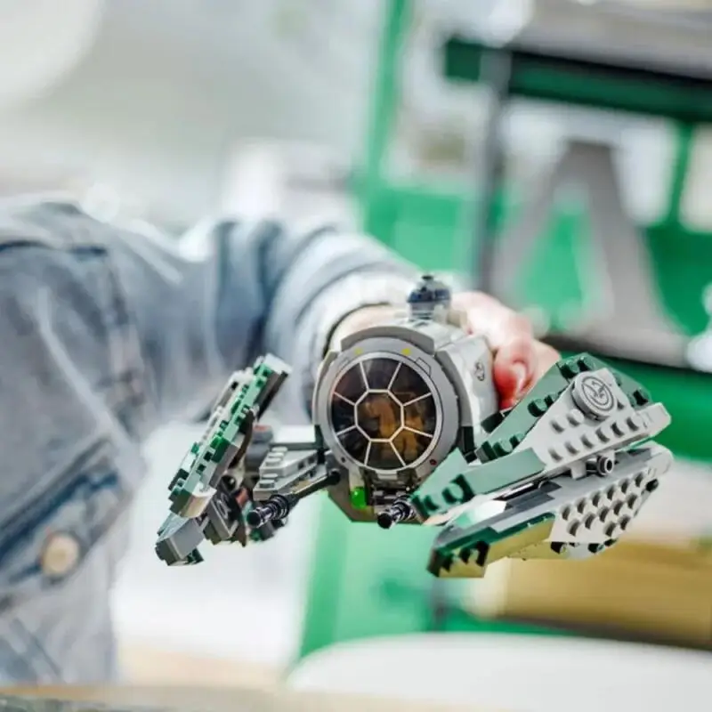 299 قطعة MOC Jedi Starsfighter مجموعة مكعبات البناء متوافقة 75360 لتقوم بها بنفسك نموذج لغز لعبة عيد الميلاد هدية عيد ميلاد للأصدقاء