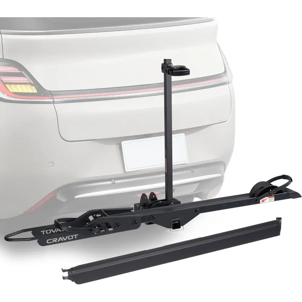 

Heavy-Duty Electric Bike Rack, 100 lbs Capacity, Fits 5-inch Tires, 2'' Hitch Receiver with Lock