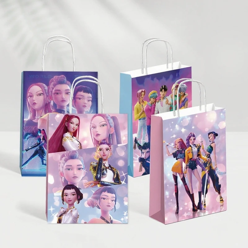 2025 نمط جديد مجموعة الصيد الساحرة موضوع الحلوى شنطة هدايا كرافت ورقة حقيبة ملصق ختم ورقة حقيبة يجب أن يكون هدايا لعيد الميلاد #3