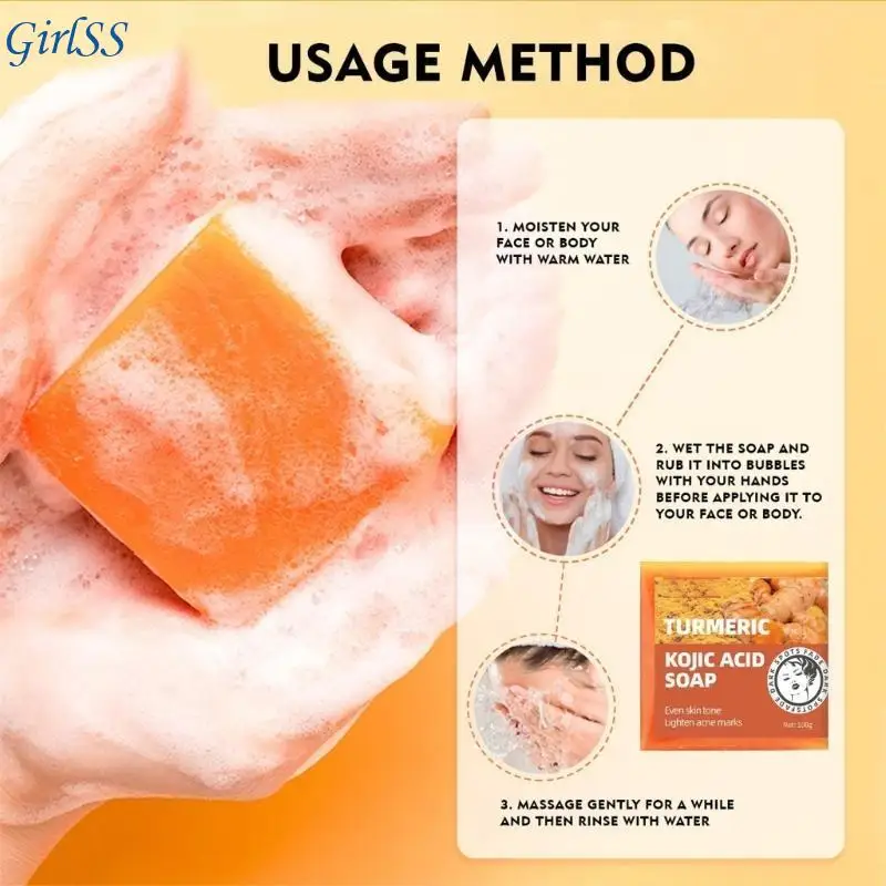 صابون تفتيح البشرة بأحماض الكوجيك ومزيل البقع السوداء ويقلل من النمش T4MB #3
