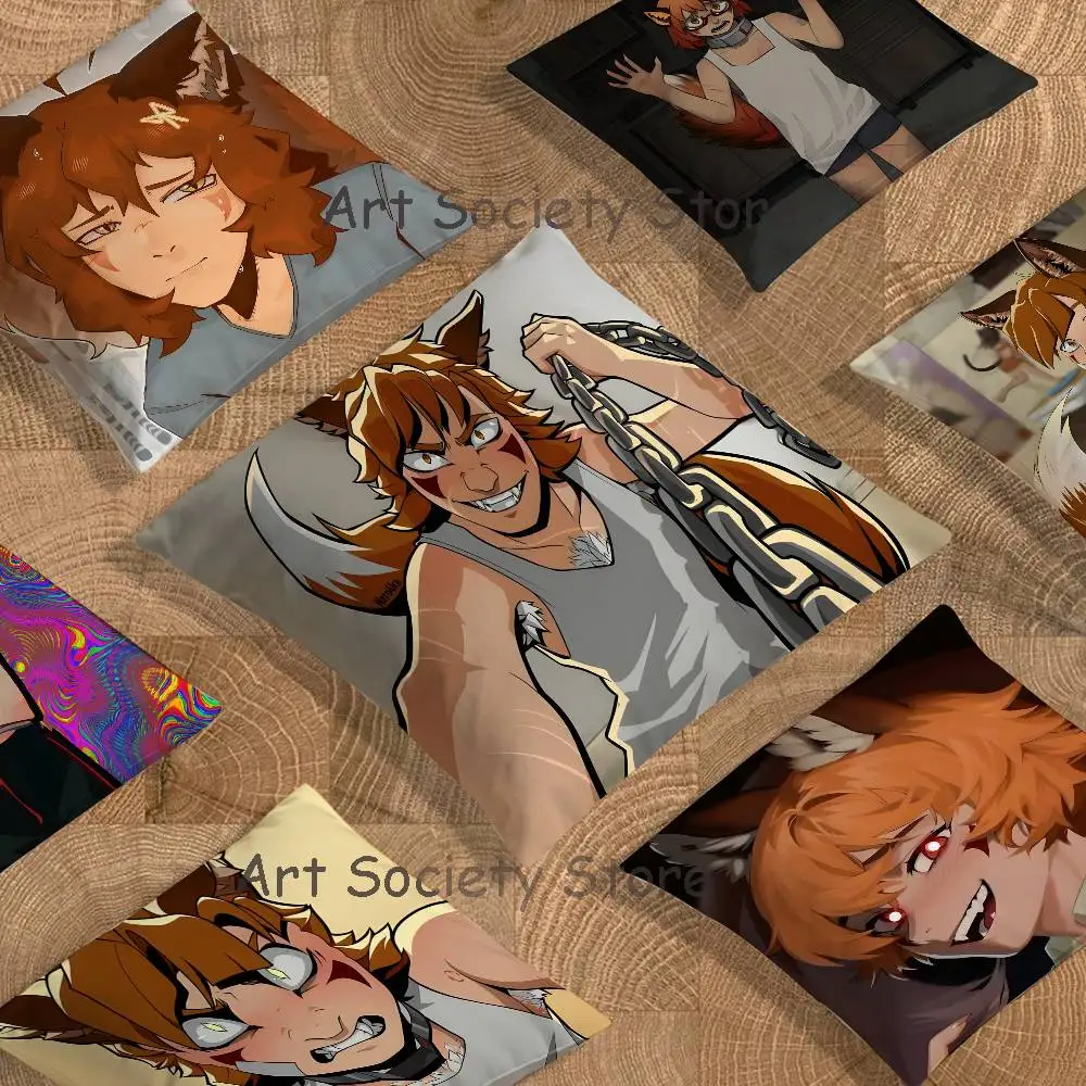 Y-YKMET S-Strade Ren Hana Anime Celebrity Merchandise All-Match Printed Pillow Case Sofa Car Office Room Decoration Protector