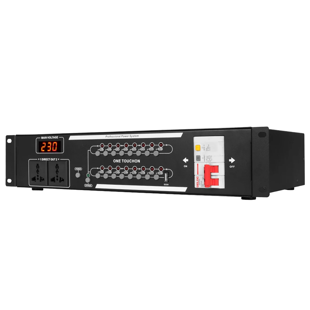 D416 Professional Power Sequencer Controller 16 Channels with Display Monitor for Dj Equipment
