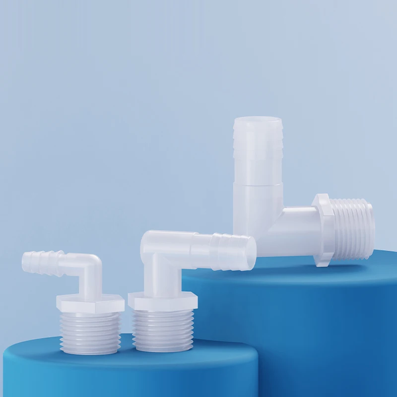 Kolanko gwintowane metryczne z kolcem, gwint M, rura męska 90 stopni °   Złączka 1/8 cala 1/4 cala 3/8 cala 1/2 cala 3/4 cala Plastikowa Złączka do Węża do Powietrza i Wody