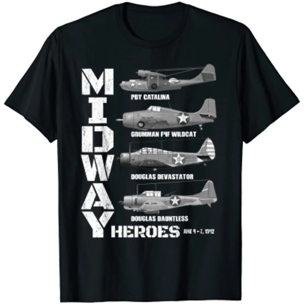 The Battle of Midway Plane Spotting American WW2 Planes Men T-Shirt Short Sleeve Casual 100% Cotton O-Neck Summer Shirts